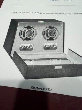 WOLF DUAL AUTOMATIC WATCH WINDER